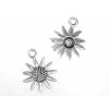 Kovový přívěskek, SLUNEČNICE, 1ks, 23x19mm