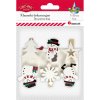 Dekor.kolíčky, VÁNOČNÍ MOTIVY, 7x35mm, 6ks/bal