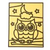 Samolepící předloha - Sova + 7 barevných fólií, 1 bal.