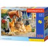 30255, Puzzle 300 dílků-SETKÁNÍ PŘÁTEL VE STÁJI