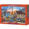 Puzzle 500 dílků- Ulička v Paříži - Pohled na Eiffelku