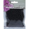 Korálky, plast., ČERNÉ, 6mm, 425ks/bal.