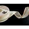 Stuha šifonová ozdobná s lurexem, WOA4004, šíře 38 mm/ návin 22 m