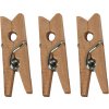 Dřevěné kolíčky, 3x25mm, PŘÍRODNÍ, 25ks/bal.