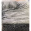 Umělá kožešina, textilie, 20x34 cm, UK01, sv. šedivá s tm. šedý podklad