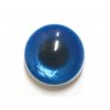 GU337, Plastový knoflík, oko, modré, 15 mm / 1 kus