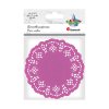 Papírové podtácky, fialová, průměr 11,5cm, 35ks/bal.