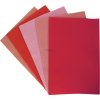 Filc, arch A4, balení 10ks, mix barev červená