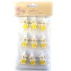 Dekor. kolíčky, OVEČKY  žluté, 3,5cm,9ks (drs122c)