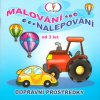 Omalovánky, malování nalepování, DOPRAVNÍ PROSTŘEDKY