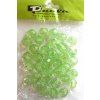 Korálky plast., praskané/broušené, ZELENÁ, 14mm/bal.