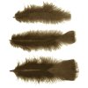 Peří, 10g, barva SYTÁ HNĚDÁ, 1-10 cm, 1 bal.