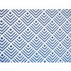 Bavlněná látka, panel 50x70 cm, L139, modrý geometrický vzor na bílé