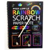 Škrabací papíry, blok spirála, duhové, 19 x 26 cm, 10 listů / bal.