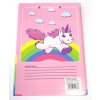 24068, Desky A4 s klipem + blok linky A5, bílý jednorožec, 1ks