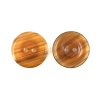 GO14, Knoflík, 23mm, žíhaně karamelová hnědá, 1ks