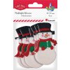 461775, Samolepky, plstěné, dekorační, sněhuláci, 4.7x7.7cm, 6ksbal