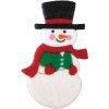 461775, Samolepky, plstěné, dekorační, sněhuláci, 4.7x7.7cm, 6ks2bal