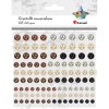 Samolepky, ST... kulaté kamínky perličky, 5 barev, pr 6 10mm, 108karch, (373289)