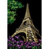 Škrabací obrázek, barevný EIFFEL TOWER, 40.5x28.5cm, 2ksbal