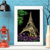 Škrabací obrázek, barevný EIFFEL TOWER, 40.5x28.5cm, 2ksbal (2)