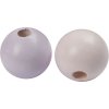 Korálky, dřevěné, kulaté, pastel. barvy, 15mm, 15ksbal2