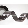 Stuha saténová s puntíkem, WSK6140, šíře 12 mm / 1 metr