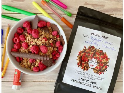 PEDAGOGICKÁ EDICE Malina a hořká čokoláda granola (Gramáž 400 g)