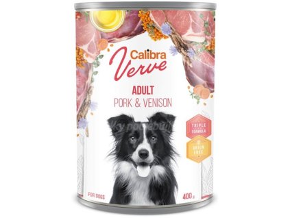 Calibra Dog Verve konz. GF Adult Pork & Venison 400 g