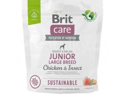 Brit Care Dog Sustainable Junior Large Breed, 1 kg