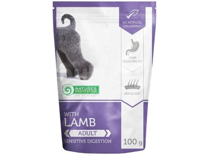 Nature's Protection Dog kaps. Adult Lamb 100g