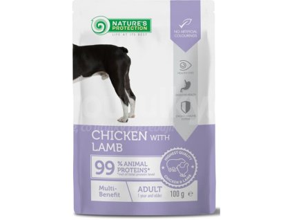 Nature's Protection Dog kaps. Multi Benefit Chicken and Lamb 100g DNŠ