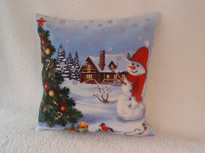 Povlak na polštářek Sněhulák