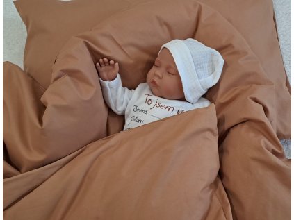 Péřová zavinovačka Kávová