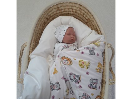 Péřová zavinovačka Veselá zvířátka