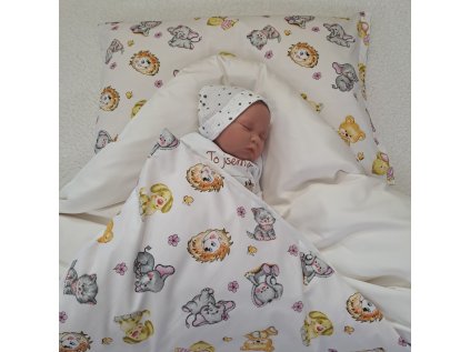 Péřová zavinovačka Veselá zvířátka Sada 4v1