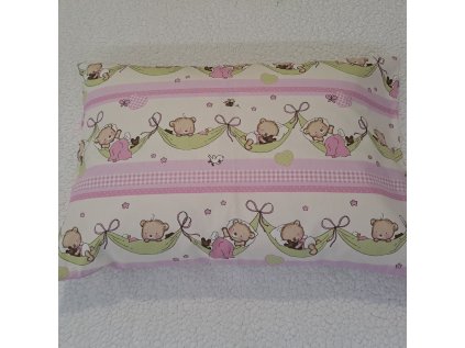 Povlak na polštářek Medvídci na houpačce 40 x 60 cm