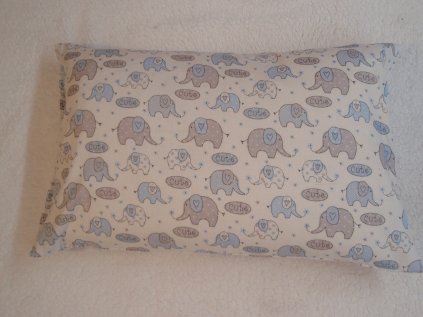 Povlak na polštářek Roztomilý slon Modrý 40 x 60 cm