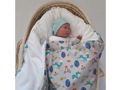 Péřová zavinovačka Liška a sova