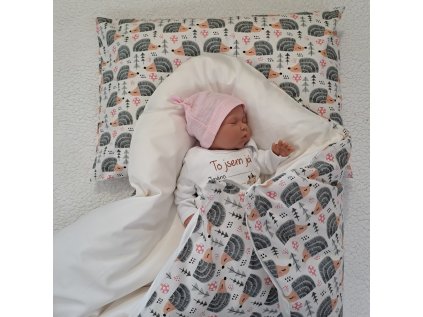 Péřová zavinovačka Ježečci Sada 4v1