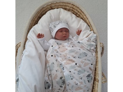 Péřová zavinovačka Zajíček a sova