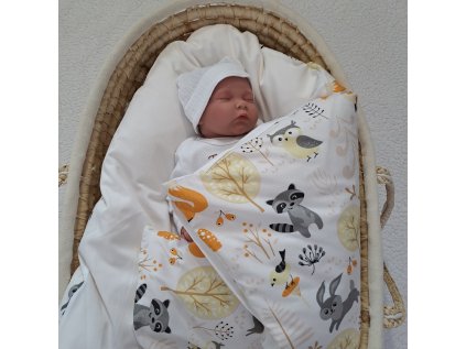 Péřová zavinovačka Liška oranžová a kamarádi
