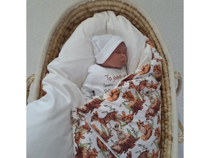 Péřová zavinovačka Lesní zvířátka