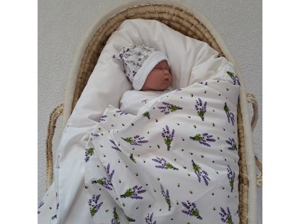 Péřová zavinovačka Levandule