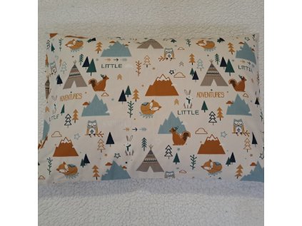 Povlak na polštářek Zvířátka s Teepee 40 x 60 cm