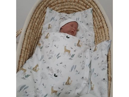 Luxusní péřová souprava Lesní zvířátka