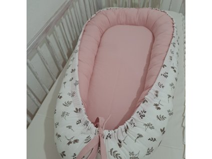 Hnízdečko pro miminko Starorůžové s bylinkami