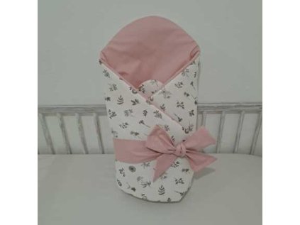 Zavinovačka s mušelínem Starorůžová s bylinkami