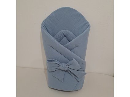 Zavinovačka mušelínová Blue modrá