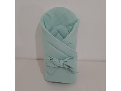 Zavinovačka mušelínová claire Mentolová